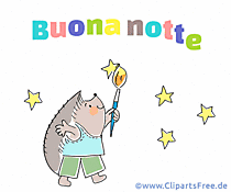 E-Karte Gute Nacht auf Italienisch