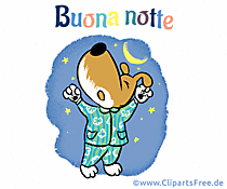 Gute Nacht Grüße auf Italienisch