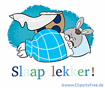 Clipart Gute Nacht auf Niederländisch