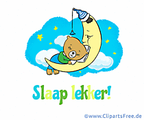 Gute Nacht Grüsse auf Niederländisch als Gif-Animation
