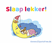 Good night gif animations in Dutch