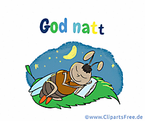 e-Card Gute Nacht auf Norwegisch