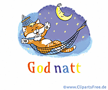 Gute Nacht auf Norwegisch - Gif-Bilder zum Teilen