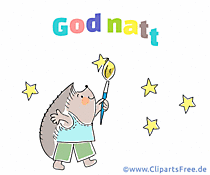 Gute Nacht auf Norwegisch Gif, Bild, Grußkarte