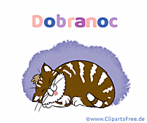 Clipart Gute Nacht auf Polnisch