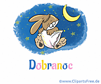 Gif-Animation Gute Nacht auf Polnisch