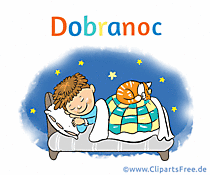 Gute Nacht auf Polnisch - animierte Grusskarten im Gif-Format