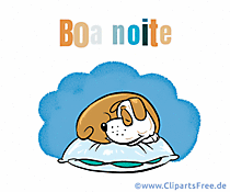 Animation Gute Nacht Gruß auf Portugiesisch für Kinder