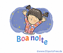 Good night in Portuguese Image, Clipart, Gif