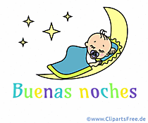 Animation Gute Nacht auf Spanisch