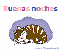 e-Card Gute Nacht auf Spanisch