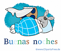 Gratis Clipart Gute Nacht auf Spanisch