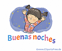 Gute Nacht auf Spanisch Gif-Bild