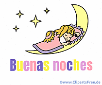 Godnat gif-animationer på spansk