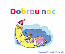 e-Card Gute Nacht auf Tschechisch