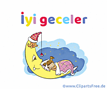 Comic-Bild Gute Nacht auf Türkisch