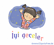 Gute Nacht Gruß auf Türkisch