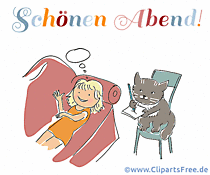 Abend am Sofa mit Katze Bild im Gif-Format