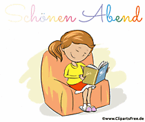 Einen schönen, ruhigen Abend Grusskarte - Animierte Gifs