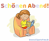 Schöner Abend mit einem Buch Gif-Bild