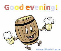 Bild Guten Abend auf Englisch