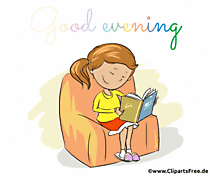 Einen wunderschönen Abend Glückwunschkarte als Gif