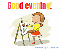 Guten Abend auf Englisch Gif 06