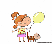 Guten Abend Comic Grusskarte animiert