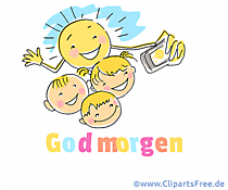 Gif Animation Guten Morgen auf Dänisch