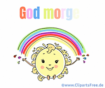 Guten Morgen auf Dänisch - animierte Gif-Bilder