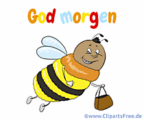 Witzige Grusskarte Guten Morgen auf Dänisch