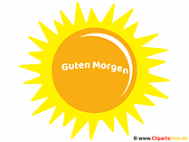 Guten Morgen Gif-Animation mit Sonne