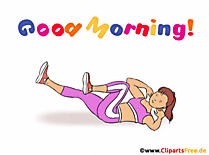 Animation aktiver Start in den Tag - Guten Morgen Gifs