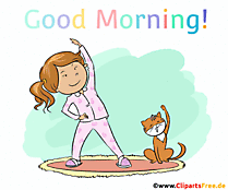 Animation Guten Morgen im Kindergarten - Kostenlose Gifs