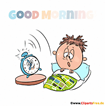 Animation im Gif-Format Aufwachen am Morgen