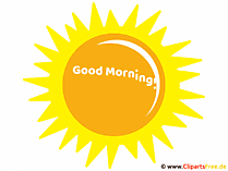 Good Morning Gif Animation with Sun