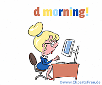 Guten Morgen in Englischer Sprache - Grusskarten für Büro