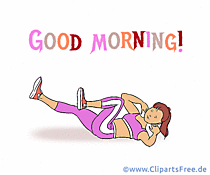 Morgensport Guten Morgen in Englischer Sprache