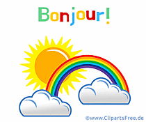 Guten Morgen auf Französisch Gif-Clipart