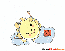 Nette Glückwunschkarte Guten Morgen auf Französisch