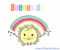 Gif Bild Guten Morgen auf Spanisch