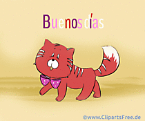 Guten Morgen auf Spanisch witzige Grusskarte