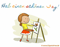 Hab einen schönen Tag Glückwunschkarte animiert