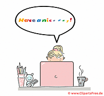 Schönen Tag Gruss - Gif Clipart animiert