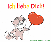 Ich liebe Dich auf Deutsch Gif-Animation