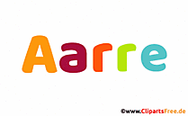 Aarre Vorname für Jungen Deko Illustration mit Animation