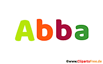 Abba Vorname für Jungen Illustration, Bild, Gif Grafik