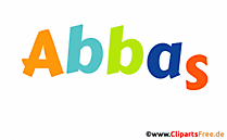 Abbas Vorname für Jungen als animiertes Gif Bild