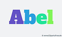 Abel Name für Jungen - Babynamen als Gifs animiert