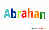 Abrahan Vorname für Jungen als animiertes Gif Bild